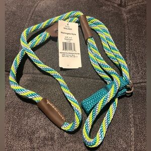 Mendota Pet Dog Walker Martingale Style Leash 3/8" x 4' Seafoam NWT Made in USA